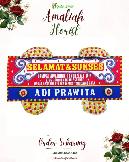 Papan Bunga Ucapan Selamat Walian